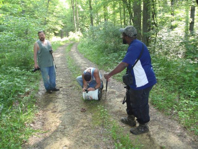 Will Bird, Phil Peak, And Nigel Smith Taking Pictures Of A Copperhead 2014.