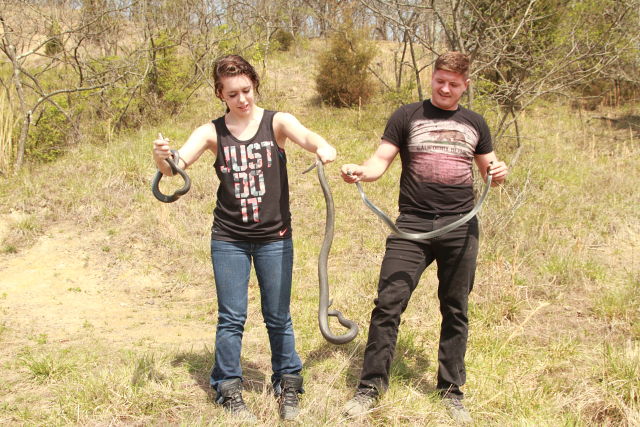 Dustin and Madison With Racers 2 April 2017.