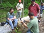 Will Bird, Barry Ransom, Ben Helm, Steve Craig, and Mike Pingleton Photographing A Mud Salamander Circa 2006/2007.