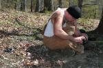 Phil Photographs A Milk Snake While A Racer Looks On April 2013.